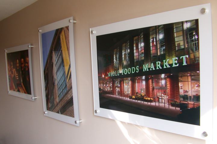 Signage project: sales office displays