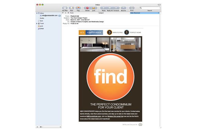Web/multimedia project: Condofinder email