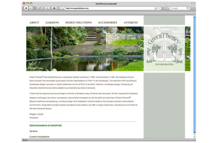 Web/multimedia project: Greenthemes