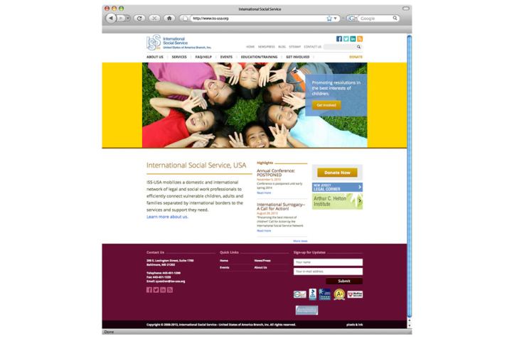 Web/multimedia project: Iss usa web