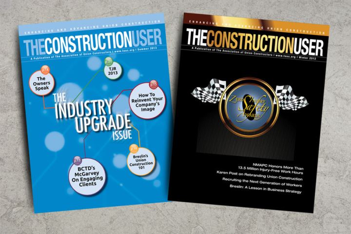 Promotional/advertising project: cover for summer issue of the construction user