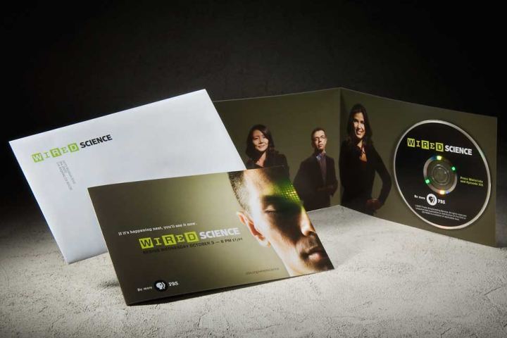 Promotional/advertising project: pbs wired science media kit